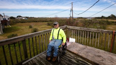 Chris Brunet at home on Isle de Jean Charles, a home he's had to decide to leave.