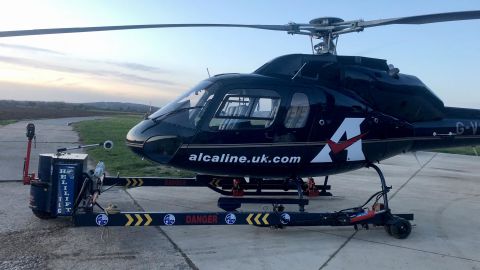 Alcaline has bought a helicopter to airlift urgent goods if trucks get stuck at the border.