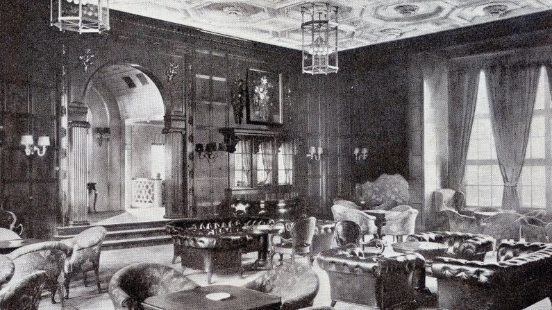 <strong>Cruise ship interiors</strong>: Back in the 1920s, this grand interior was as good as it gets in the cruise ship world. 