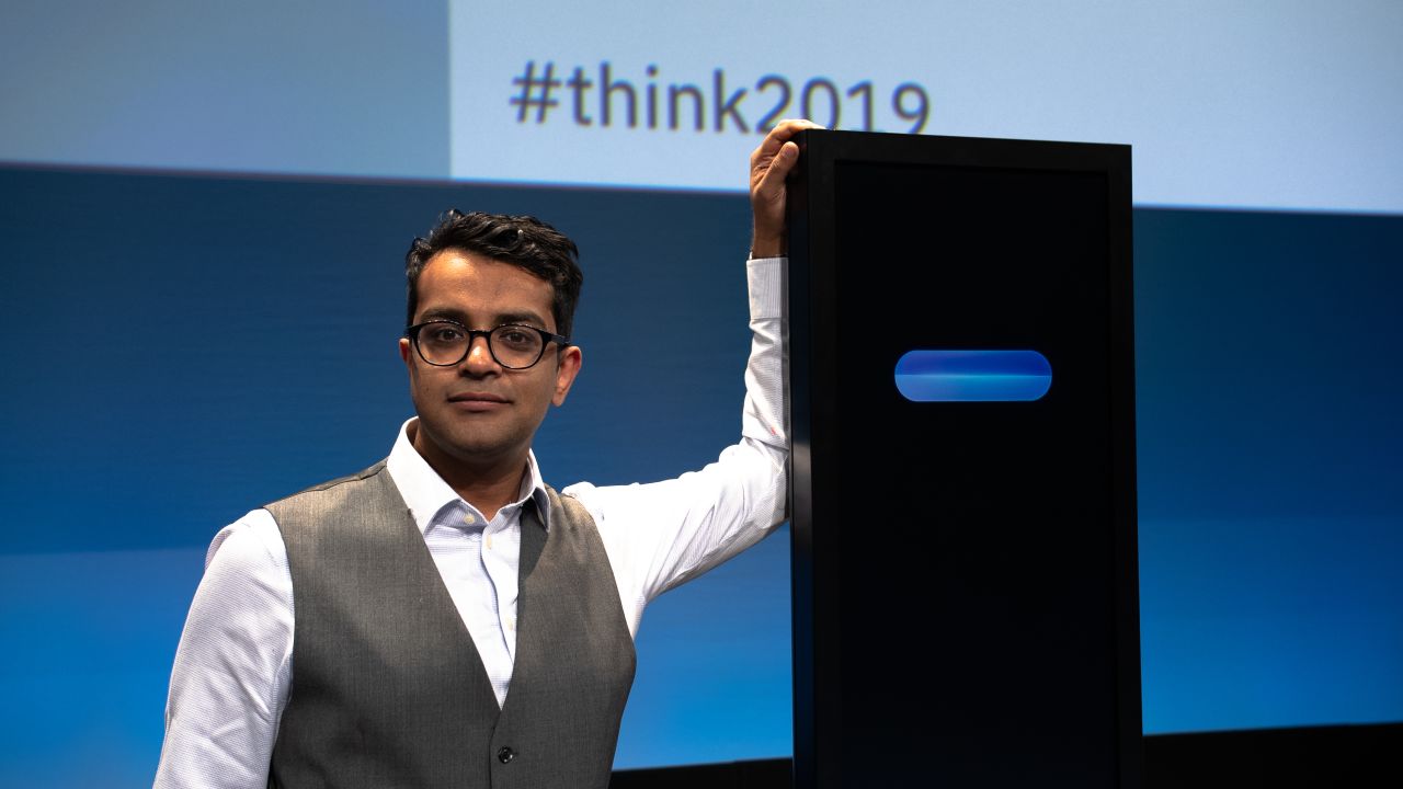 Harish Natarajan, Project Debater's opponent at Think 2019, is 2016 World Debating Championships Grand Finalist and 2012 European Debate Champion. Harish holds the world record for most debate competition victories.