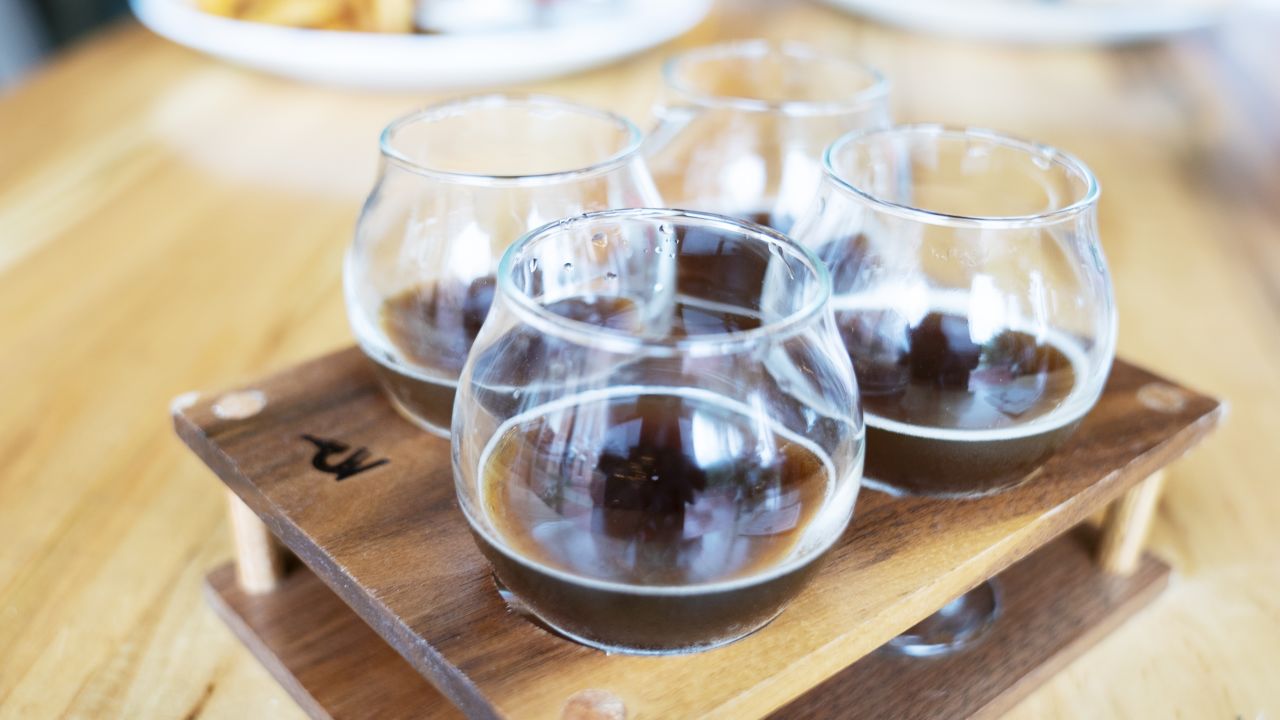 White Labs Kitchen & Tap offers flights of beer featuring different strains of yeast.