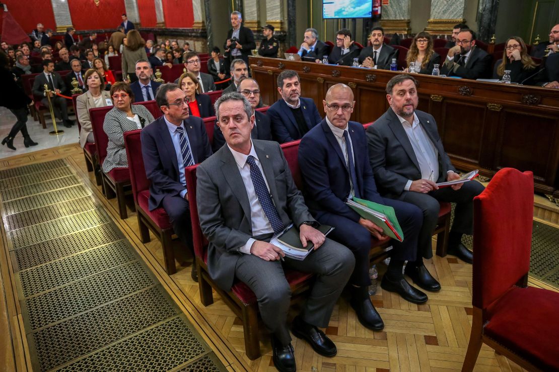 Twelve former Catalan leaders go on trial at Spain's Supreme Court for their role in a failed 2017 bid to break away from Spain.