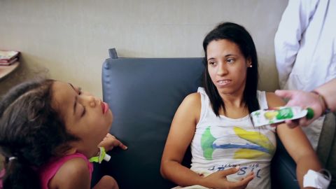 Six-year-old Antonella, pictured with her mother, is terminally ill but the hospital has run out of the cancer drugs that could buy her a little more time.