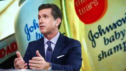 Alex Gorsky, chairman and chief executive officer at Johnson & Johnson, speaks during a Bloomberg Television interview in New York, U.S., on Monday, June 26, 2017. Gorsky discussed the state of health care in America and the Republican Senate health care bill. Photographer: Christopher Goodney/Bloomberg via Getty Images