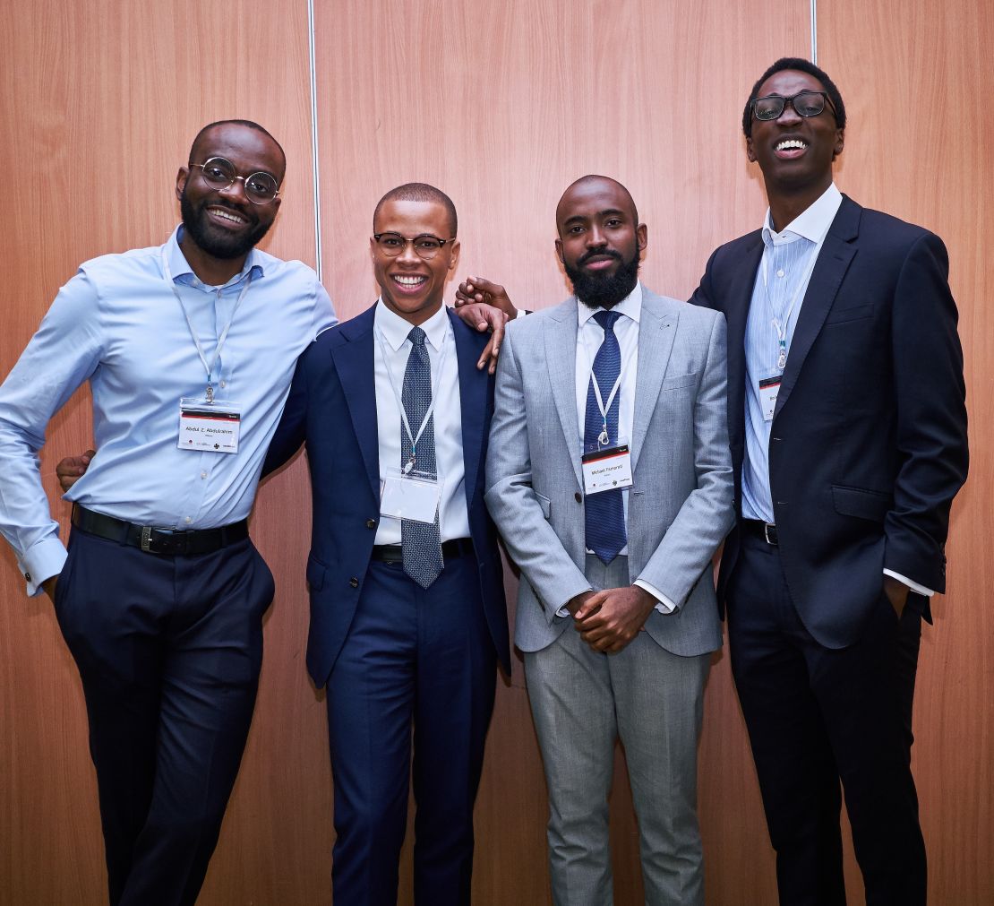 The Stears group co-founders, left to right: Abdul Abdulrahim, Preston Ideh, Michael Famoroti, and Olabode Ogunlana.