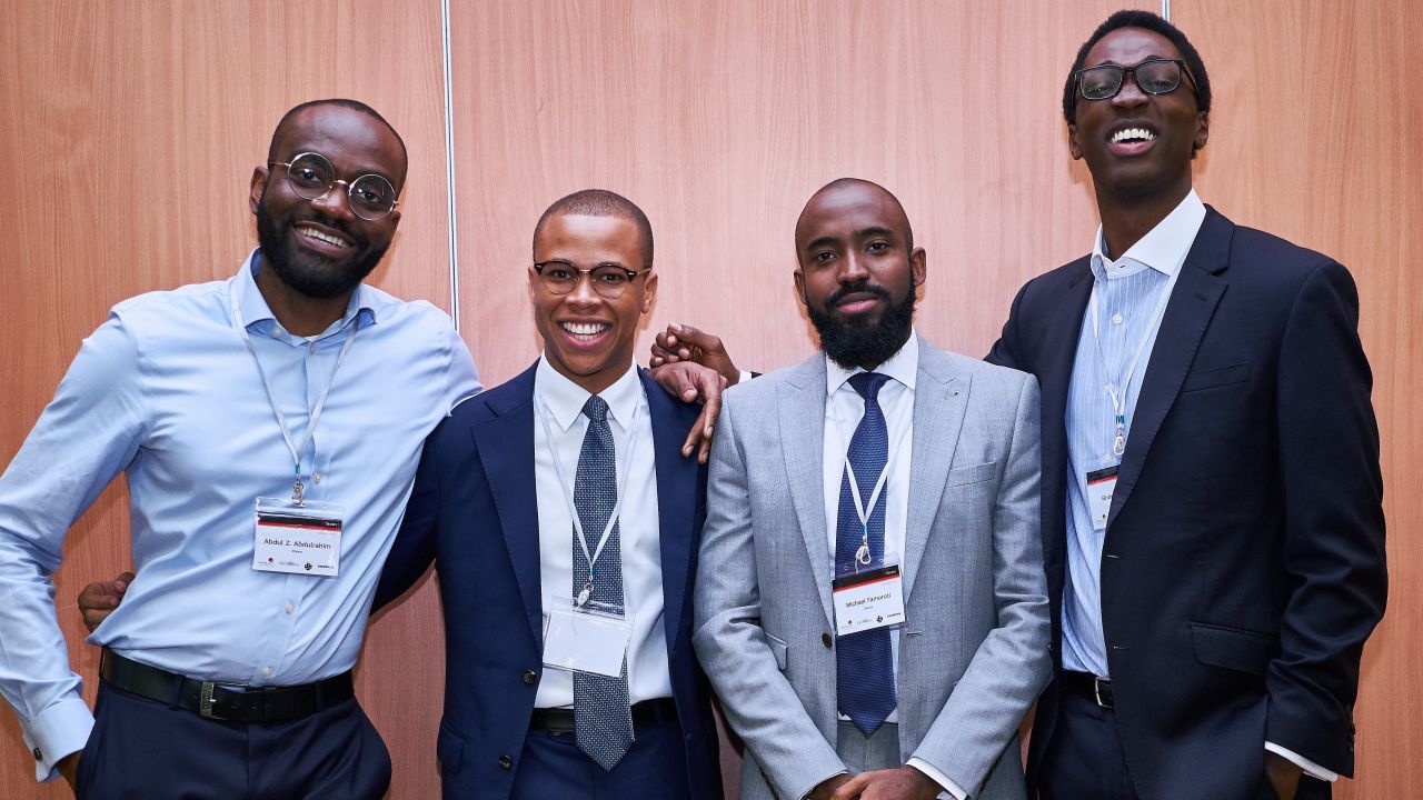 The Stears group co-founders, left to right: Abdul Abdulrahim, Preston Ideh, Michael Famoroti, and Olabode Ogunlana.
