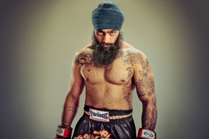 Kanwar Singh, charity coordinator and kickboxer.