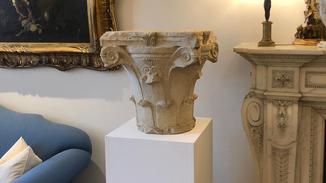 A Roman limestone capital was one of the returned items.