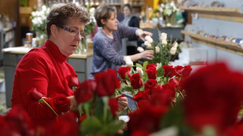 Flower shops across the country prepare for their busiest day of the year: Valentine's Day.