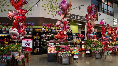 Kroger has been preparing for Valentine's Day for months.