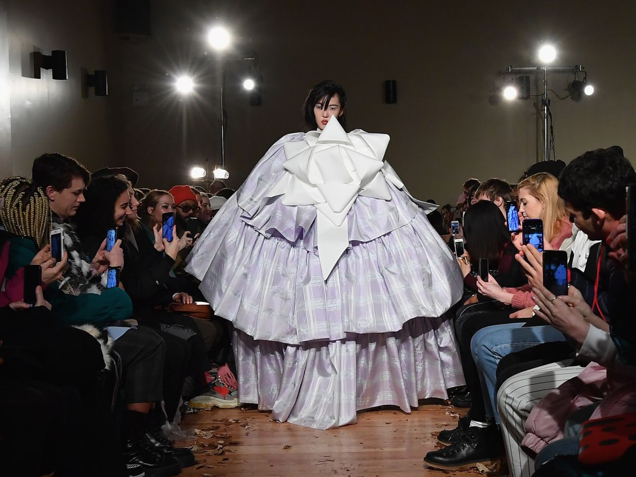Vaquera played with over-the-top proportions and shapes, themed around domesticity.