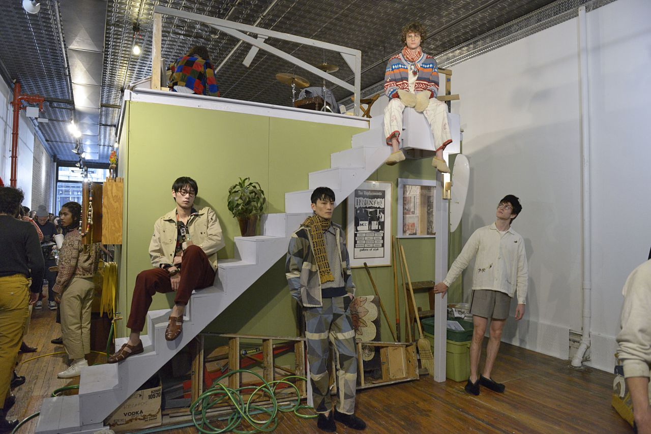 At Bode, men were dressed in ballet flats and soft hues, challenging stereotypes of masculinity.