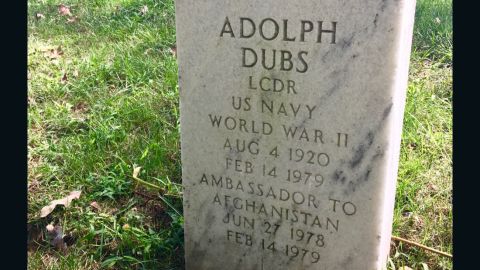 Adolph "Spike" Dubs' headstone at Arlington National Cemetery.