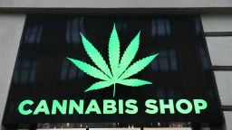 KRAKOW, POLAND - 2019/02/02: Dr Ziolko, Cannabis Shop is a legally operating store in the center of Krakow, which sales hemp products including cosmetics, hemp flowers and marijuana. (Photo by Damian Klamka/SOPA Images/LightRocket via Getty Images)