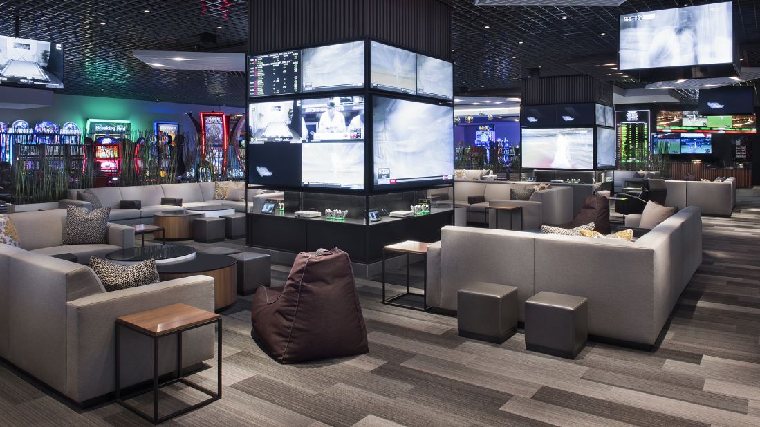 <strong>The LINQ:</strong> The Book at the LINQ offers more than than 50 televisions, game day food and drink and tablets from which you can place your bets and control the rest of your experience. <br />