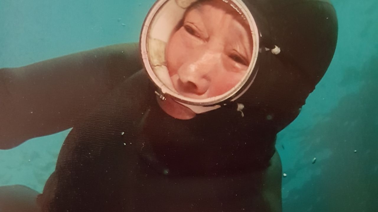 Kim Sin-yeol worked as a "haenyeo" -- a traditional, female freediver -- until 2017.