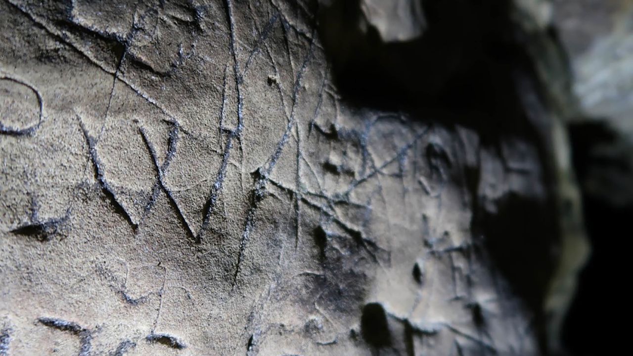 The apotropaic marks include references to the Virgin Mary.