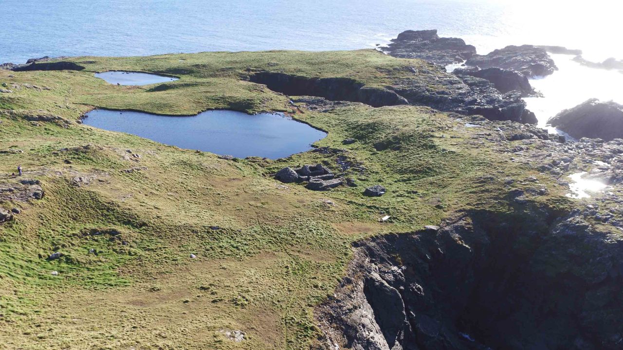 It takes about an hour to walk the length of High Island.