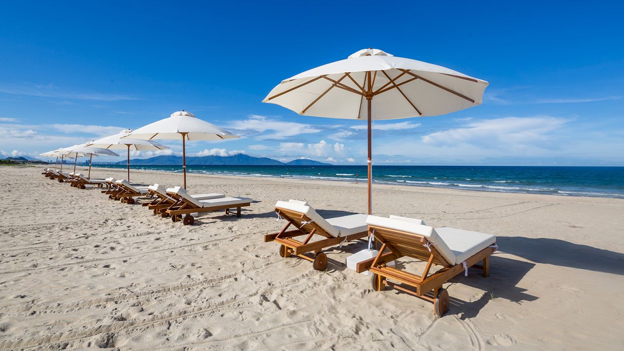 <strong>Grandvrio Ocean Resort Danang: </strong>Featuring cheery orange-tiled roofs and rows of green palm trees, the resort sits in between Da Nang and Hoi An on a clean, soft stretch of sand.
