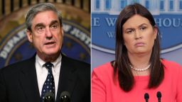 Robert Mueller and Sarah Sanders. CREDIT: Alex Wong/Getty Images and Chip Somodevilla/Getty Images