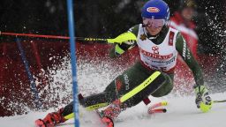 ARE, SWEDEN - FEBRUARY 16: Mikaela Shiffrin of USA in action during the FIS World Ski Championships Women's Slalom on February 16, 2019 in Are Sweden. (Photo by Alain Grosclaude/Agence Zoom/Getty Images)