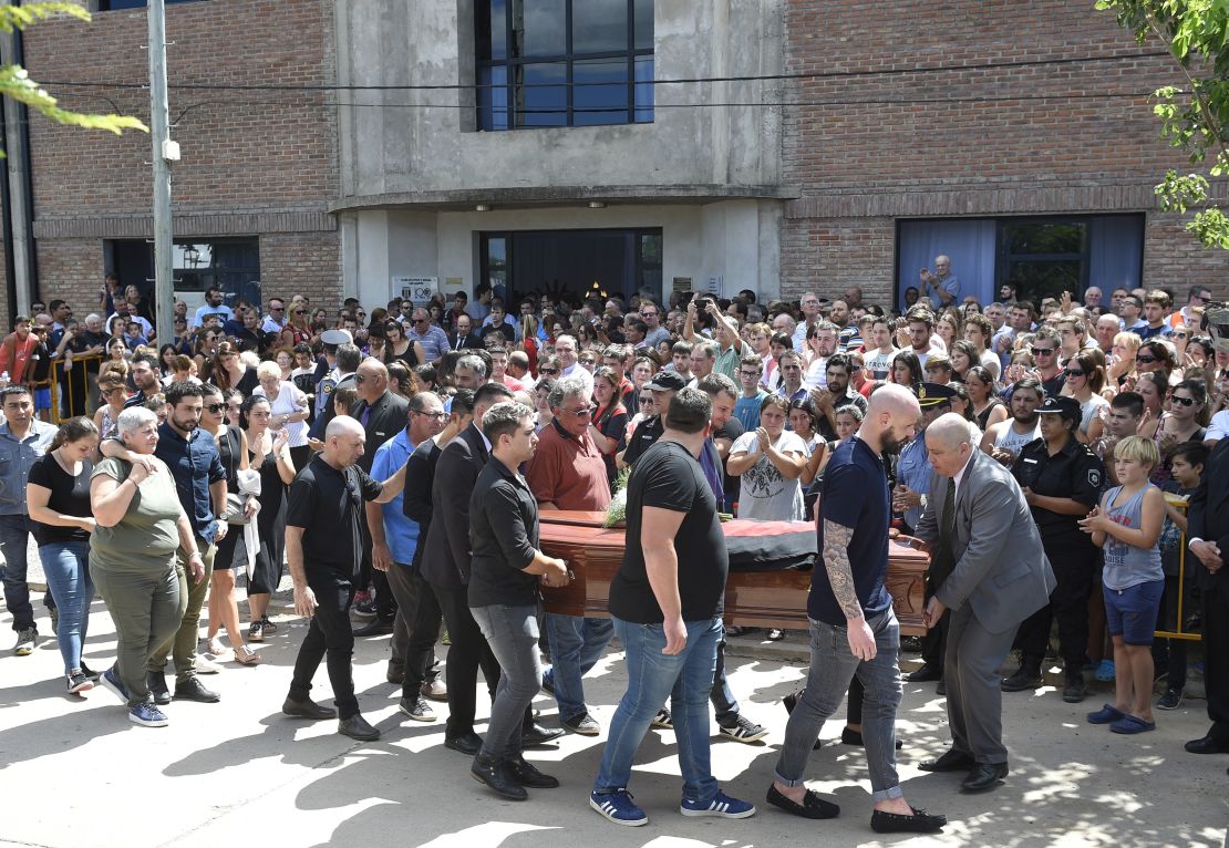 Emiliano Sala's funeral held in Progreso, Argentina.