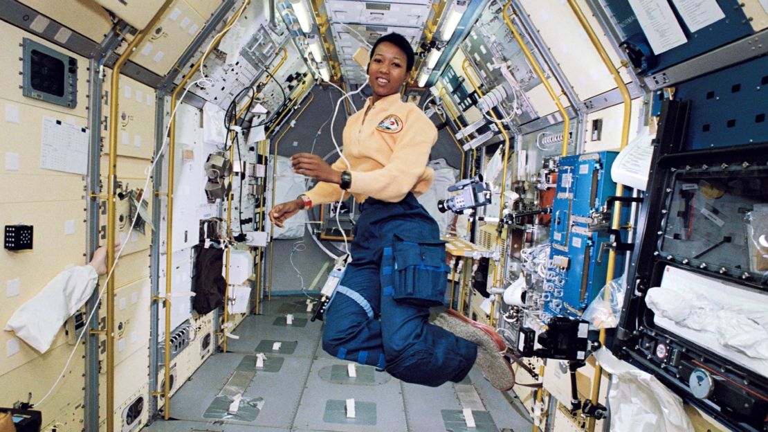 Mae Jemison became the first African American woman to travel in space when she went into orbit aboard the Space Shuttle Endeavour on September 12, 1992.