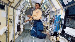 Mae Carol Jemison is an American engineer, physician and NASA astronaut. She became the first African American woman to travel in space when she went into orbit aboard the Space Shuttle Endeavour on September 12, 1992. Credit: NASA