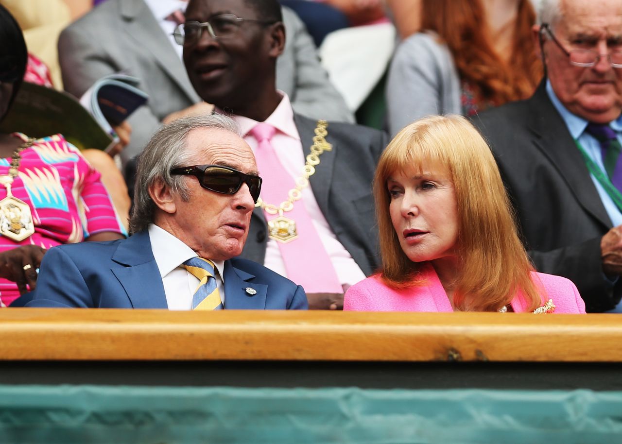 Helen (pictured with Sir Jackie at Wimbledon in 2014) was diagnosed with dementia five years ago.