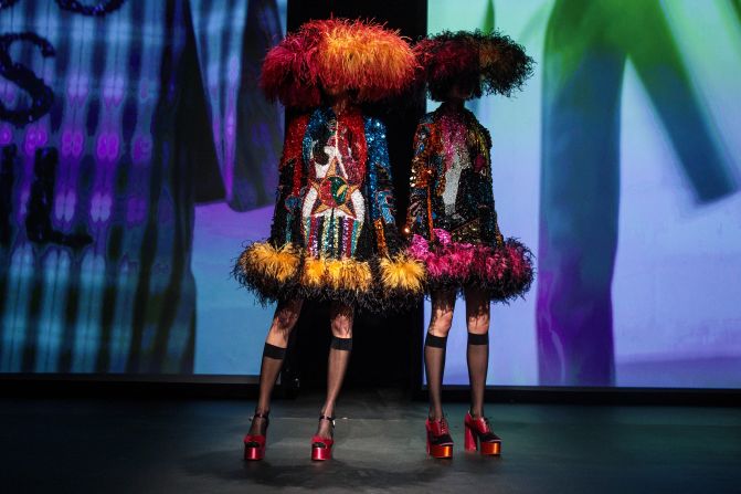 16Arlington's London Fashion Week debut was high on sparkle, embellishment and drama.