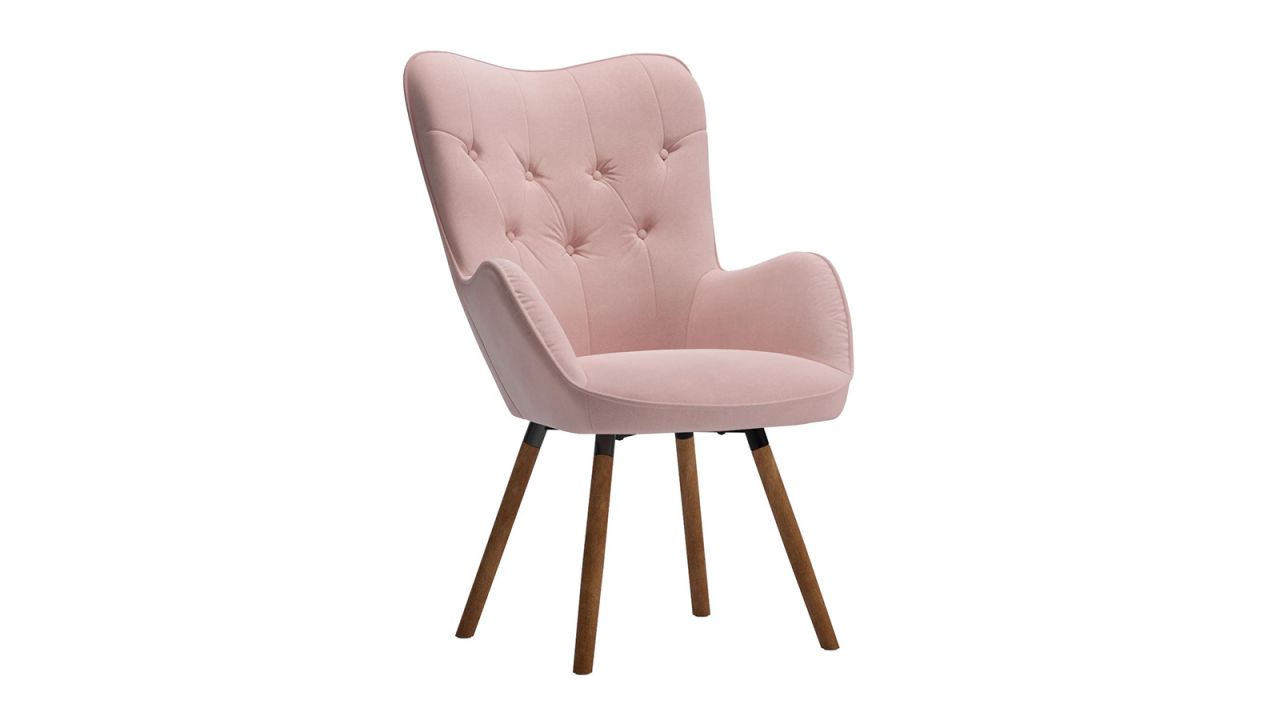 <strong>Roundhill Furniture Doarnin Contemporary Silky Velvet Tufted Button Back Accent Chair, Mauve ($129.00, originally $217.95; </strong><a href="https://amzn.to/2EiocZT" target="_blank" target="_blank"><strong>amazon.com</strong></a><strong>)</strong>