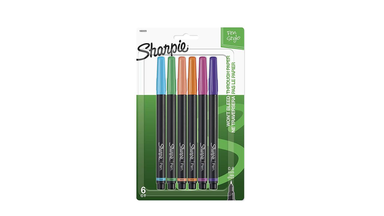 <strong>Sharpie 1802225 Pen, Fine Point, Assorted Colors, 6-Count ($8.70, originally $12.39;</strong><a href="https://amzn.to/2T3irY8" target="_blank" target="_blank"><strong> amazon.com</strong></a><strong>)</strong>