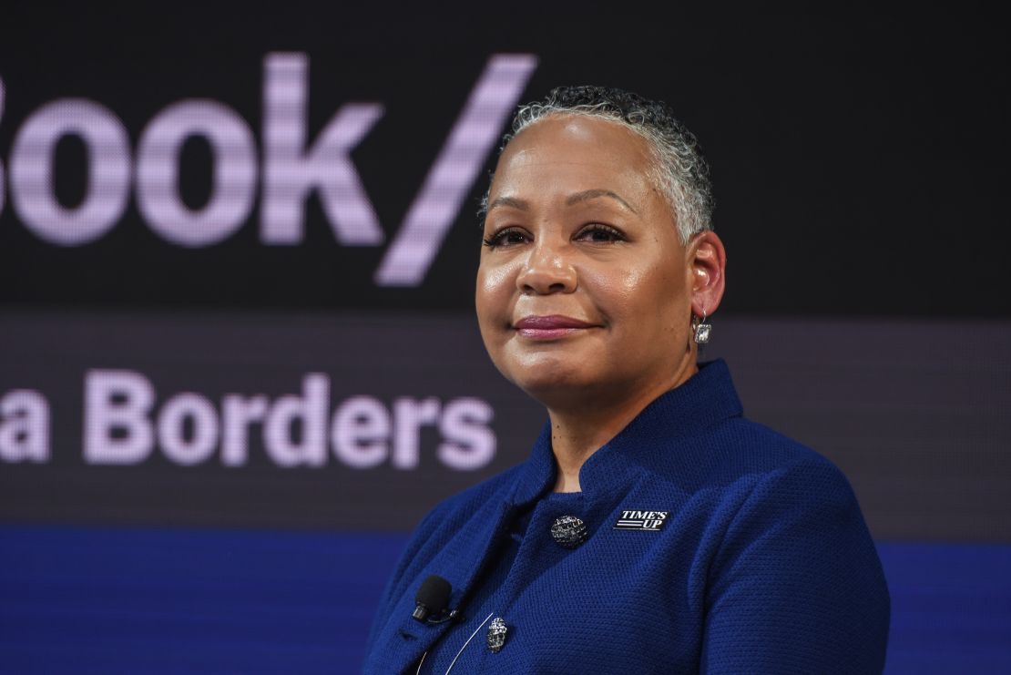 Lisa Borders appears at a Time's Up event in November.