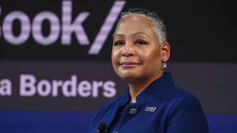 Lisa Borders appears at a Time's Up event in November.