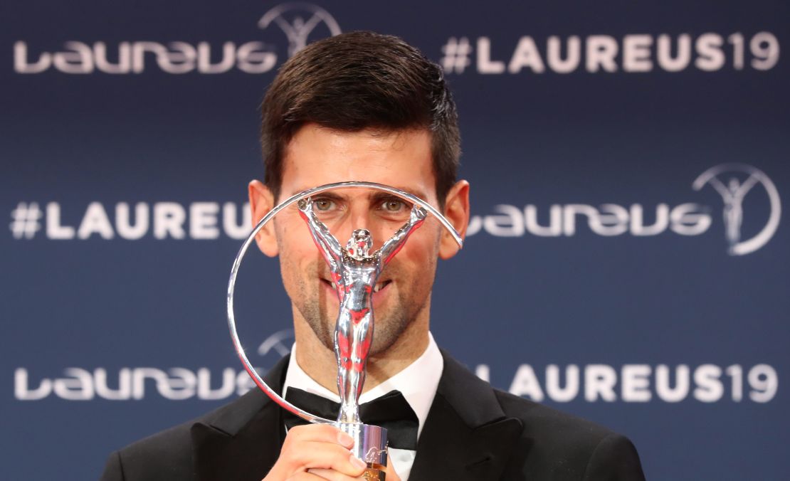 Novak Djokovic was named World Sportsman of the Year.