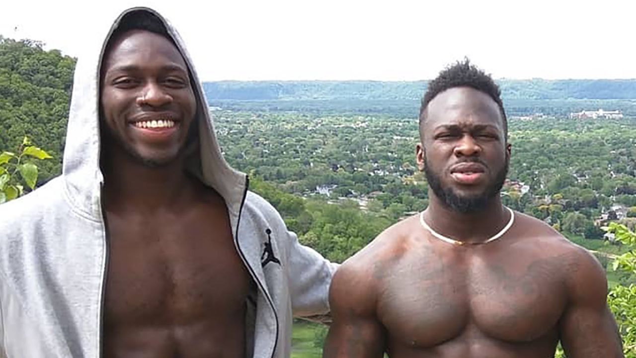 Brothers Abimbola Osundairo, left, and Olabinjo Osundairo. 