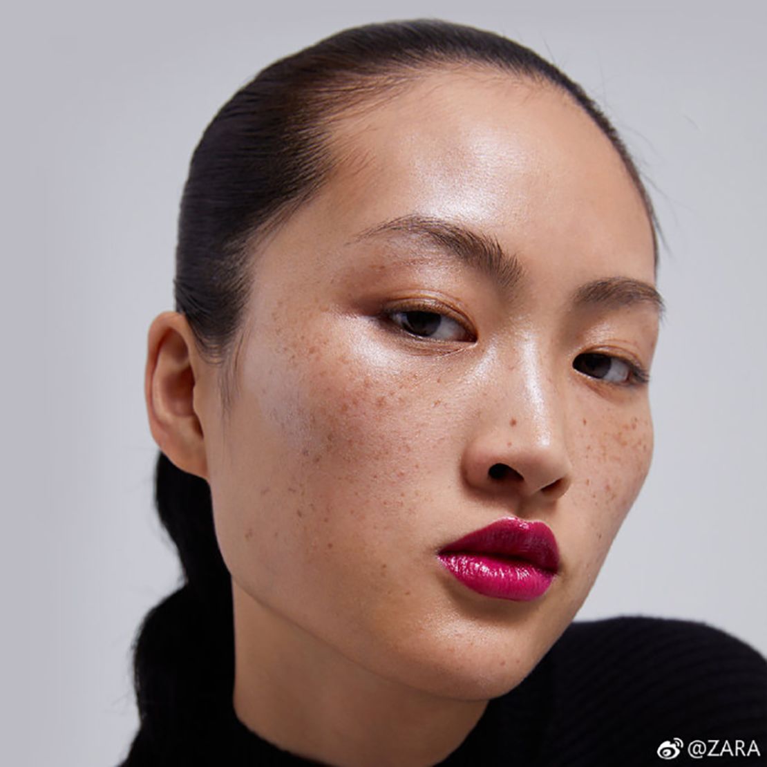 An image of Jing Wen from the Zara campaign.