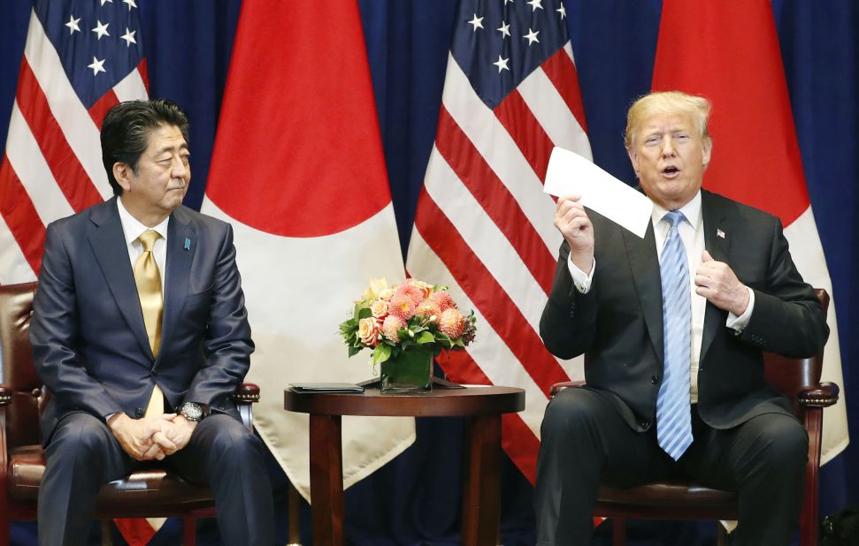 Trump has stayed positive about the potential for North Korea to de-nuclearize. And he has pressed hard for a second summit as the two men have traded correspondence. In September, as he met with Japanese Prime Minister Shinzo Abe in New York, Trump pulled out a letter from Kim that he called a "beautiful piece of art."