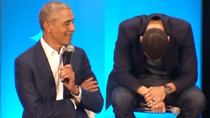Obama stephen curry ankles town hall