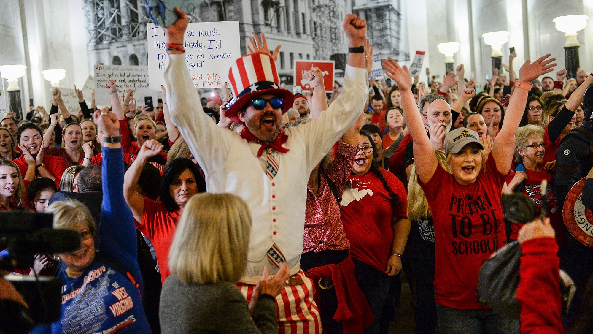 Teachers celebrated after lawmakers postponed voting on SB 451. But they're not done striking. 
