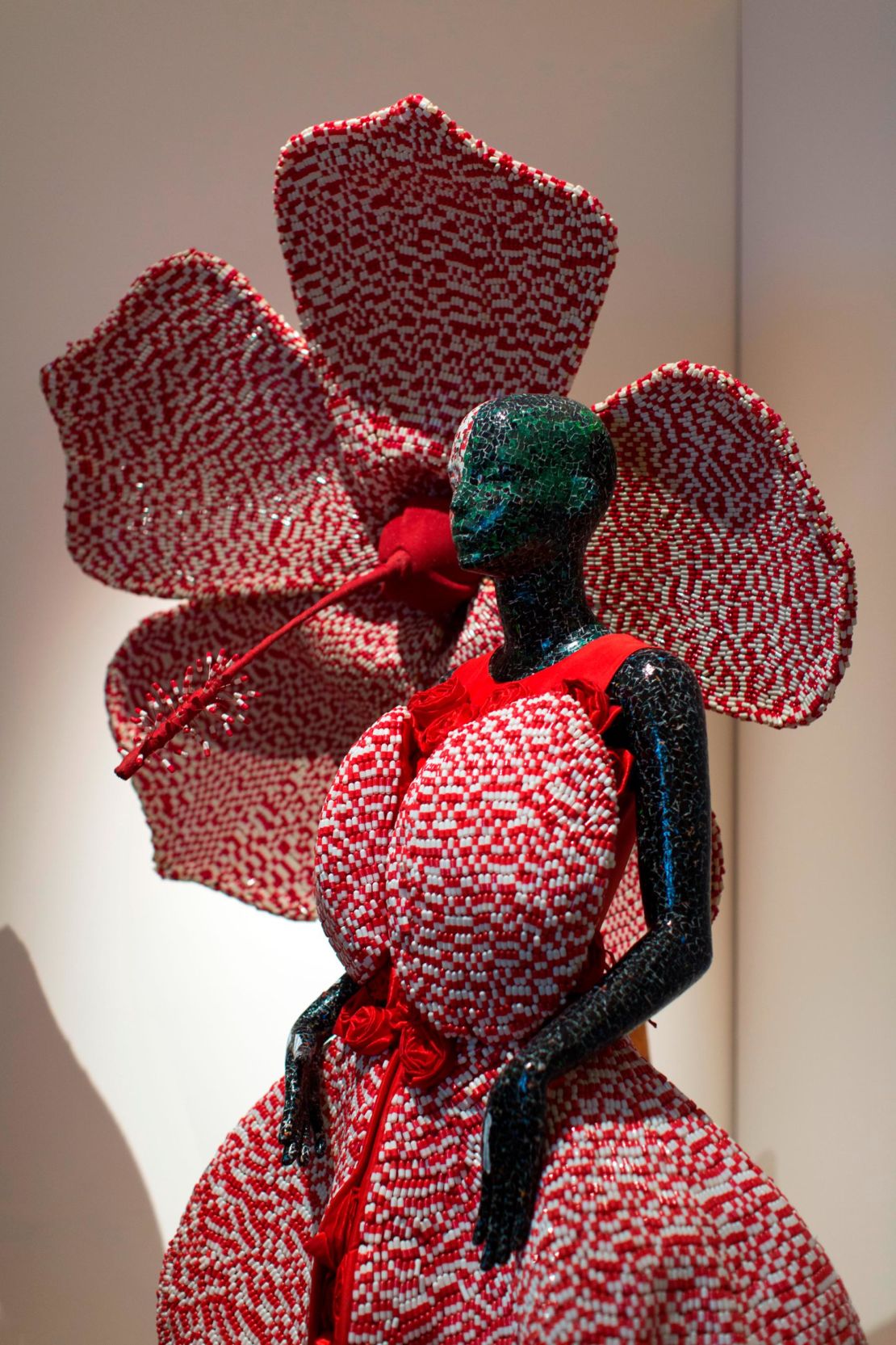 Cedric Mizero's installation at the International Fashion Showcase in Somerset House, London.