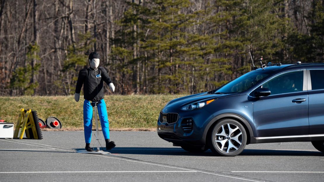 The Kia Sportage's pedestian detection was rated as Advanced by the Insurance Institute for Highway Safety.