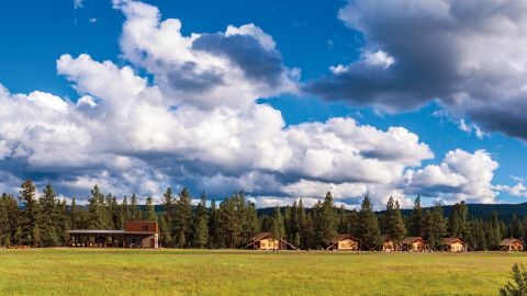 While many luxury glamping resorts court couples, Paws Up offers activities for familes, groups and friends to enjoy.