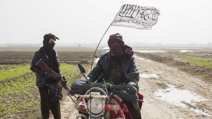 A Taliban fighter escorts CNN in Balkh province, Afghanistan.