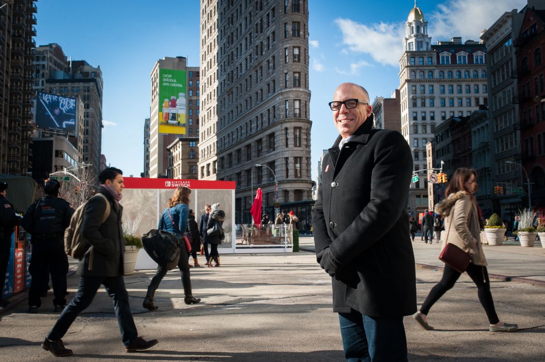 Doug Bowser at the launch of Nintendo's Switch game console in New York in March 2017.