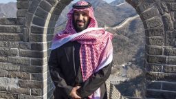 epa07385551 A handout photo made available by the Saudi Royal Court shows Saudi Crown Prince Mohammad Bin Salman posing for a photo during a visit at the Great Wall of China, Beijing, China, 21 February 2019. Bin Salman arrived in China as part of a tour of Asian countries that also took him to Pakistan and India.  EPA-EFE/BANDAR ALGALOUD HANDOUT  HANDOUT EDITORIAL USE ONLY/NO SALES