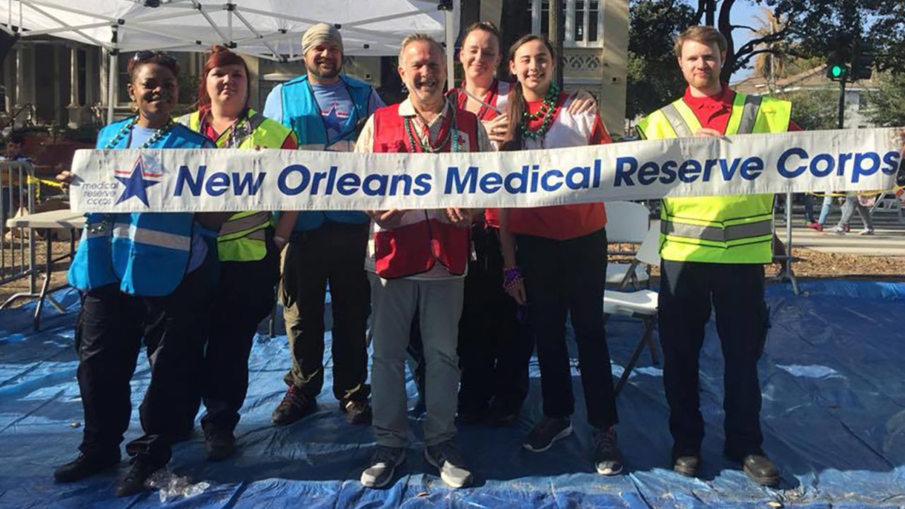 New Orleans Emergency Medical Services at Mardi Gras 2018.