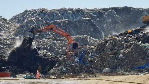 The manager of the site had a permit to dump 2,000 tons of waste, the site holds more than 80 times that now. 