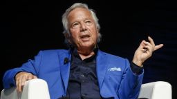 CANNES, FRANCE - JUNE 23:  Founder, Chairman and CEO of the Kraft Group Robert Kraft speaks during the Cannes Lions Festival 2017 on June 23, 2017 in Cannes, France.  (Photo by Richard Bord/Getty Images for Cannes Lions)