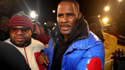 R. Kelly turns himself in at 1st District police headquarters in Chicago on Friday, Feb. 22, 2019. (Chris Sweda/Chicago Tribune/TNS via Getty Images)